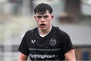 16 April 2025; Metro captain Eoghan Saunders during the BearingPoint Shane Horgan Cup Round 5 match between Metro and North Midlands at Energia Park in Dublin. Photo by Shauna Clinton/Sportsfile