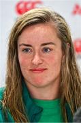 23 April 2025; Edel McMahon during an Ireland Women Rugby media conference at the IRFU High Performance Centre in Dublin. Photo by Tyler Miller/Sportsfile