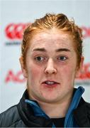 23 April 2025; Niamh O'Dowd during an Ireland Women Rugby media conference at the IRFU High Performance Centre in Dublin. Photo by Tyler Miller/Sportsfile