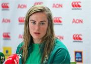 23 April 2025; Edel McMahon during an Ireland Women Rugby media conference at the IRFU High Performance Centre in Dublin. Photo by Tyler Miller/Sportsfile
