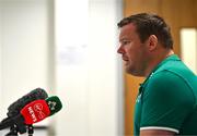 23 April 2025; Scrum coach Denis Fogarty during an Ireland Women Rugby media conference at the IRFU High Performance Centre in Dublin. Photo by Tyler Miller/Sportsfile