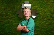 23 April 2025; Aoife Dalton poses for a portrait during an Ireland Women Rugby media conference at the IRFU High Performance Centre in Dublin. Photo by Tyler Miller/Sportsfile