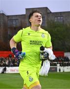 18 April 2025; Shamrock Rovers goalkeeper Ed McGinty before the SSE Airtricity Men's Premier Division match between St Patrick's Athletic and Shamrock Rovers at Richmond Park in Dublin. Photo by Stephen McCarthy/Sportsfile