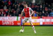 18 April 2025; Sean Hoare of St Patrick's Athletic during the SSE Airtricity Men's Premier Division match between St Patrick's Athletic and Shamrock Rovers at Richmond Park in Dublin. Photo by Stephen McCarthy/Sportsfile