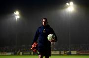 18 April 2025; St Patrick's Athletic head of performance Graham Byrne at half-time of the SSE Airtricity Men's Premier Division match between St Patrick's Athletic and Shamrock Rovers at Richmond Park in Dublin. Photo by Stephen McCarthy/Sportsfile