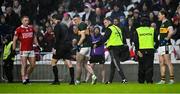 19 April 2025; Jason Foley of Kerry leaves the pitch to receive medical attention for an injury during the Munster GAA Football Senior Championship semi-final match between Cork and Kerry at Supervalu Páirc Uí Chaoimh in Cork. Photo by Piaras Ó Mídheach/Sportsfile