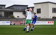 24 April 2025; Callum Lynch of Republic of Ireland reacts after a missed opportunity on goal during the Centenary Shield match between Republic of Ireland and England at Athlone Town Stadium in Lissywollen, Westmeath. Photo by Ben McShane/Sportsfile