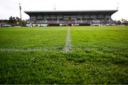 25 April 2025; A general view of the main stand before the SSE Airtricity Men's Premier Division match between Galway United v Drogheda United at Eamonn Deacy Park in Galway. Photo by Piaras Ó Mídheach/Sportsfile