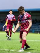 25 April 2025; Cian Bargary of Cobh Ramblers celebrates after scoring his side's third goal during the SSE Airtricity Men's First Division match between Cobh Ramblers and Finn Harps at St Colman's Park in Cobh, Cork. Photo by Michael P Ryan/Sportsfile