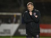 25 April 2025; Bohemians manager Alan Reynolds during the SSE Airtricity Men's Premier Division match between Bohemians and St Patrick's Athletic at Dalymount Park in Dublin. Photo by Seb Daly/Sportsfile
