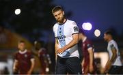 25 April 2025; Conor Keeley of Drogheda United reacts after a missed chance during the SSE Airtricity Men's Premier Division match between Galway United v Drogheda United at Eamonn Deacy Park in Galway. Photo by Piaras Ó Mídheach/Sportsfile