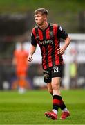 25 April 2025; Rhys Brennan of Bohemians during the SSE Airtricity Men's Premier Division match between Bohemians and St Patrick's Athletic at Dalymount Park in Dublin. Photo by Seb Daly/Sportsfile