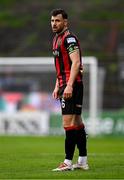 25 April 2025; Jordan Flores of Bohemians during the SSE Airtricity Men's Premier Division match between Bohemians and St Patrick's Athletic at Dalymount Park in Dublin. Photo by Seb Daly/Sportsfile
