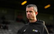25 April 2025; Assistant referee Darren Casey before the SSE Airtricity Men's Premier Division match between Bohemians and St Patrick's Athletic at Dalymount Park in Dublin. Photo by Seb Daly/Sportsfile