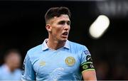 25 April 2025; Joe Redmond of St Patrick's Athletic during the SSE Airtricity Men's Premier Division match between Bohemians and St Patrick's Athletic at Dalymount Park in Dublin. Photo by Seb Daly/Sportsfile