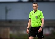 25 April 2025; Referee Damien MacGraith during the SSE Airtricity Men's Premier Division match between Bohemians and St Patrick's Athletic at Dalymount Park in Dublin. Photo by Seb Daly/Sportsfile