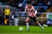 25 April 2025; Dom Thomas of Derry City during the SSE Airtricity Men's Premier Division match between Waterford and Derry City at the Regional Sports Centre in Waterford. Photo by Tyler Miller/Sportsfile