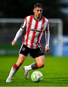 25 April 2025; Gavin Whyte of Derry City during the SSE Airtricity Men's Premier Division match between Waterford and Derry City at the Regional Sports Centre in Waterford. Photo by Tyler Miller/Sportsfile
