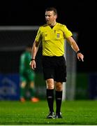 25 April 2025; Referee Paul Norton during the SSE Airtricity Men's Premier Division match between Waterford and Derry City at the Regional Sports Centre in Waterford. Photo by Tyler Miller/Sportsfile