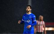 25 April 2025; Ryan Burke of Waterford during the SSE Airtricity Men's Premier Division match between Waterford and Derry City at the Regional Sports Centre in Waterford. Photo by Tyler Miller/Sportsfile