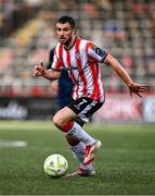 22 April 2025; Michael Duffy of Derry City during the SSE Airtricity Men's Premier Division match between Derry City and Sligo Rovers at The Ryan McBride Brandywell Stadium in Derry. Photo by Ben McShane/Sportsfile