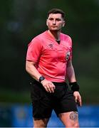 24 April 2025; Referee Eric Eaton during the Centenary Shield match between Republic of Ireland and England at Athlone Town Stadium in Lissywollen, Westmeath. Photo by Ben McShane/Sportsfile