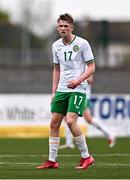 24 April 2025; Jack Sweeney of Republic of Ireland during the Centenary Shield match between Republic of Ireland and England at Athlone Town Stadium in Lissywollen, Westmeath. Photo by Ben McShane/Sportsfile