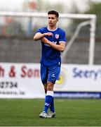 24 April 2025; Joseph Kennedy of England during the Centenary Shield match between Republic of Ireland and England at Athlone Town Stadium in Lissywollen, Westmeath. Photo by Ben McShane/Sportsfile