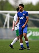24 April 2025; Theo Ezea of England during the Centenary Shield match between Republic of Ireland and England at Athlone Town Stadium in Lissywollen, Westmeath. Photo by Ben McShane/Sportsfile