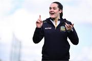 26 April 2025; Meath's Niamh Gallogly coaching during the 2025 ZuCar Gaelic4Teens Festival Day featuring players from Clann na Banna of Down, St Nicholas of Louth and Ratoath of Meath at Trim GAA Club, Meath. Photo by Piaras Ó Mídheach/Sportsfile