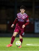 25 April 2025; Luka Le Bervet of Cobh Ramblers during the SSE Airtricity Men's First Division match between Cobh Ramblers and Finn Harps at St Colman's Park in Cobh, Cork. Photo by Michael P Ryan/Sportsfile