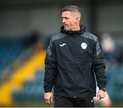 25 April 2025; Finn Harps manager Kevin McHugh before the SSE Airtricity Men's First Division match between Cobh Ramblers and Finn Harps at St Colman's Park in Cobh, Cork. Photo by Michael P Ryan/Sportsfile