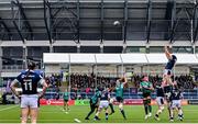 26 April 2025; Scotland claim the lineout during the Women's Six Nations Rugby Championship match between Scotland and Ireland at Hive Stadium in Edinburgh, Scotland. Photo by Paul Devlin/Sportsfile