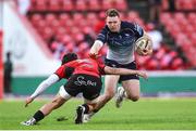 26 April 2025; Cathal Forde of Connacht attempts to get past Bronson Mills of Emirates Lions attempted tackle during the United Rugby Championship match between Emirates Lions and Connacht at Emirates Airline Park in Johannesburg, South Africa. Photo by Shaun Roy/Sportsfile