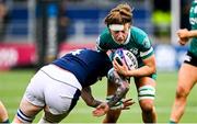 26 April 2025; Claire Boles of Ireland in action against Jade Konkel of Scotland during the Women's Six Nations Rugby Championship match between Scotland and Ireland at Hive Stadium in Edinburgh, Scotland. Photo by Paul Devlin/Sportsfile