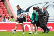 26 April 2025; Sean Jansen of Connacht leaves the field with an injury during the United Rugby Championship match between Emirates Lions and Connacht at Emirates Airline Park in Johannesburg, South Africa. Photo by Shaun Roy/Sportsfile
