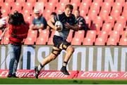 26 April 2025; Connacht captain Cian Prendergast makes a break during the United Rugby Championship match between Emirates Lions and Connacht at Emirates Airline Park in Johannesburg, South Africa. Photo by Shaun Roy/Sportsfile