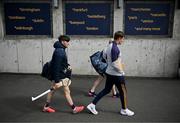 26 April 2025; Wexford players arrive before the Leinster GAA Hurling Senior Championship Round 2 match between Dublin and Wexford at Parnell Park in Dublin. Photo by David Fitzgerald/Sportsfile