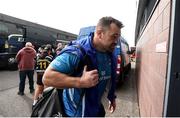 26 April 2025; Cian Healy of Leinster arrives before the United Rugby Championship match between Scarlets and Leinster at Parc Y Scarlets in Swansea, Wales. Photo by Chris Fairweather/Sportsfile