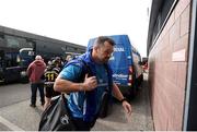 26 April 2025; Cian Healy of Leinster arrives before the United Rugby Championship match between Scarlets and Leinster at Parc Y Scarlets in Swansea, Wales. Photo by Chris Fairweather/Sportsfile
