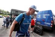 26 April 2025; Leinster Head Coach Leo Cullen arrives before the United Rugby Championship match between Scarlets and Leinster at Parc Y Scarlets in Swansea, Wales. Photo by Chris Fairweather/Sportsfile