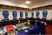 26 April 2025; The Leinster dressing room before the United Rugby Championship match between Scarlets and Leinster at Parc Y Scarlets in Swansea, Wales. Photo by Chris Fairweather/Sportsfile