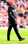 26 April 2025; Tyrone manager Malachy O'Rourke before the Ulster GAA Football Senior Championship semi-final match between Armagh and Tyrone at St Tiernach's Park in Clones, Monaghan. Photo by Seb Daly/Sportsfile