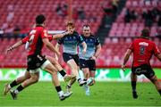 26 April 2025; Shane Jennings of Connacht attempts a put through kick during the United Rugby Championship match between Emirates Lions and Connacht at Emirates Airline Park in Johannesburg, South Africa. Photo by Shaun Roy/Sportsfile