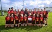26 April 2025; The Clann na Banna squad before the 2025 ZuCar Gaelic4Teens Festival Day featuring players from Clann na Banna of Down, St Nicholas of Louth and Ratoath of Meath at Trim GAA Club, Meath. Photo by Piaras Ó Mídheach/Sportsfile