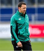 26 April 2025; Ireland Head Coach Scott Bemand dejected at full time after his side's loss in the Women's Six Nations Rugby Championship match between Scotland and Ireland at Hive Stadium in Edinburgh, Scotland. Photo by Paul Devlin/Sportsfile