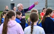 26 April 2025; LGFA Head of Coach Development William Harmon during the 2025 ZuCar Gaelic4Teens Festival Day featuring players from Clann na Banna of Down, St Nicholas of Louth and Ratoath of Meath at Trim GAA Club, Meath. Photo by Piaras Ó Mídheach/Sportsfile
