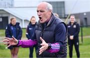 26 April 2025; LGFA Head of Coach Development William Harmon during the 2025 ZuCar Gaelic4Teens Festival Day featuring players from Clann na Banna of Down, St Nicholas of Louth and Ratoath of Meath at Trim GAA Club, Meath. Photo by Piaras Ó Mídheach/Sportsfile