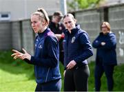 26 April 2025; ZuCar Gaelic4Teens ambassador Roscommon's Laura Mannion coaching during the 2025 ZuCar Gaelic4Teens Festival Day featuring players from Clann na Banna of Down, St Nicholas of Louth and Ratoath of Meath at Trim GAA Club, Meath. Photo by Piaras Ó Mídheach/Sportsfile