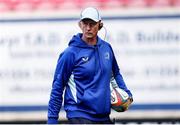 26 April 2025; Leinster Head Coach Leo Cullen before the United Rugby Championship match between Scarlets and Leinster at Parc Y Scarlets in Swansea, Wales. Photo by Chris Fairweather/Sportsfile